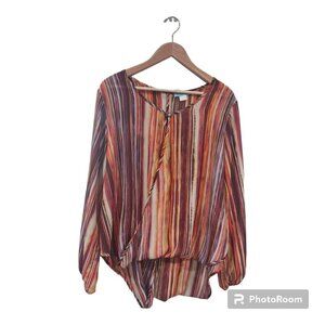 Women's Striped Long Sleeve Top Size XL - 3FOR$25 -
